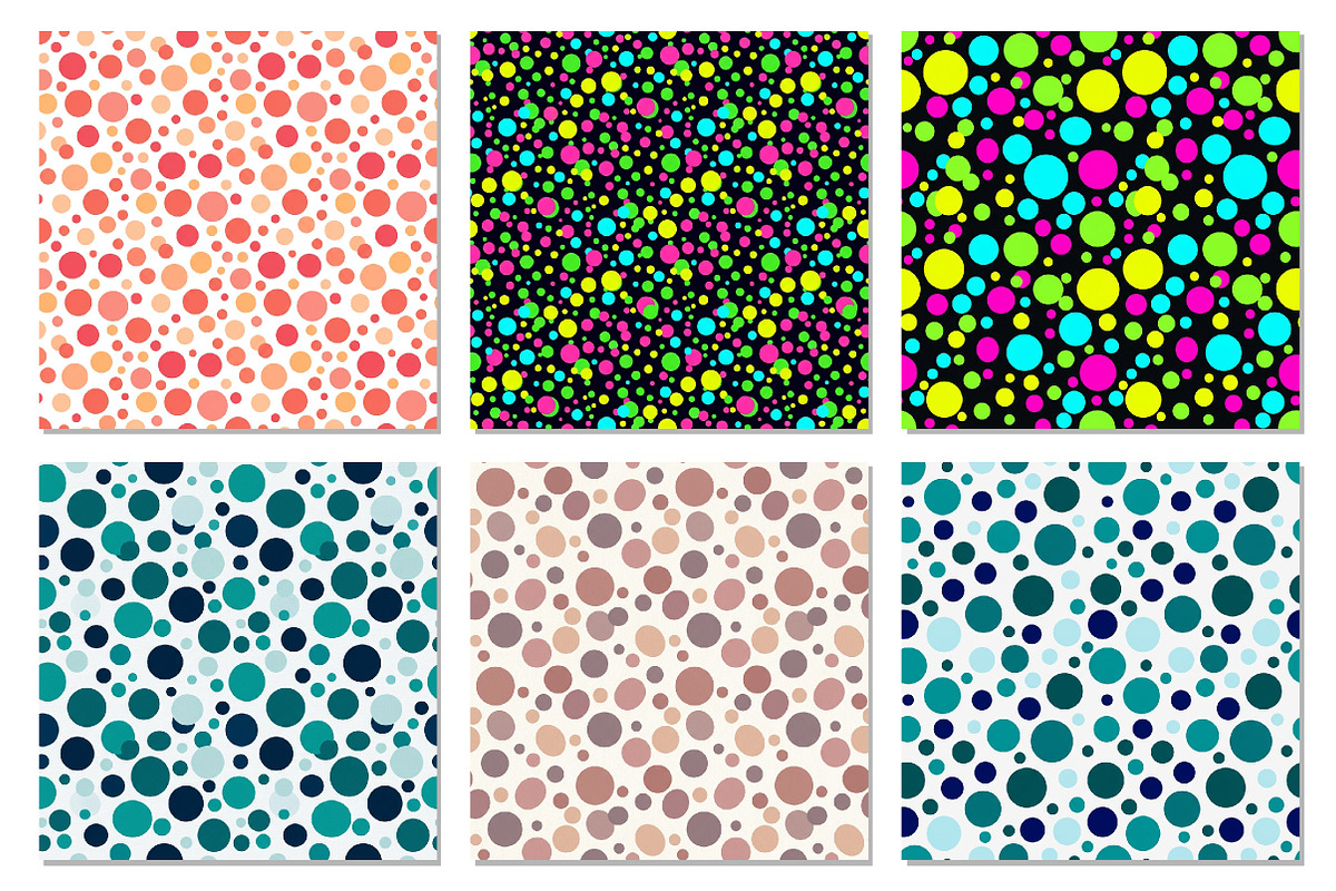 Colorful Dot Digital Paper Pack, a Pattern Graphic by Dream Creation (Photo 5 of 5)