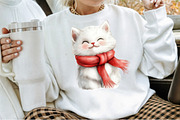 Snow Cats Compositions Winter PNG, an Illustration by Sublimation Artist (Thumbnail 4 of 6)