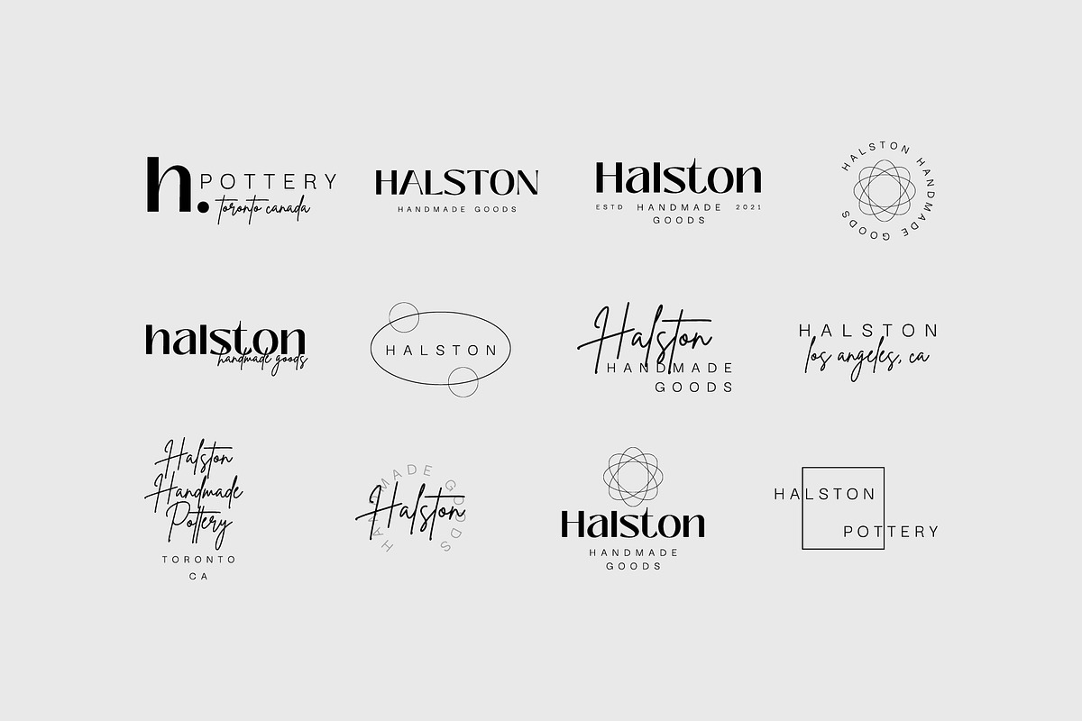 Halston Canva Modern Logo Kit, a Branding & Logo Template by Forth and Wild (Photo 2 of 11)