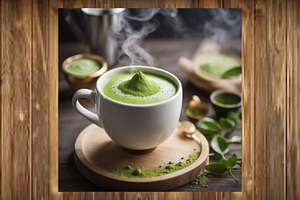 Matcha Latte Cup Green Tea