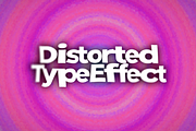 Distorted Text Effect Template, a Layer Style Add-On by Mint Pixels (Thumbnail 1 of 8)