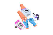 Female manicure, beauty tools set, an Illustration by PaperTrident (Thumbnail 5 of 7)