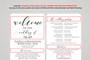 Wedding Program Fan SHR383, an Invitation Template by Shafura_Wedding (Thumbnail 3 of 4)