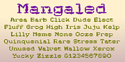 Mangaled, a Font by Ingrimayne Type (Thumbnail 6 of 6)
