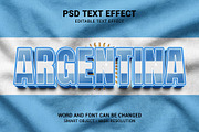 Argentina Flag 3D Text Effect, a Layer Style Add-On by bdrobin (Thumbnail 1 of 2)