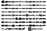 Paint Brush Swatches Set 4 Procreate, a Brush Add-On by Disasterology Ink (Thumbnail 4 of 10)