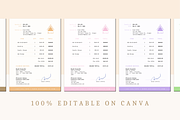 INVOICE CANVA TEMPLATE, a Print Template by The Little Lily Studio (Thumbnail 3 of 5)