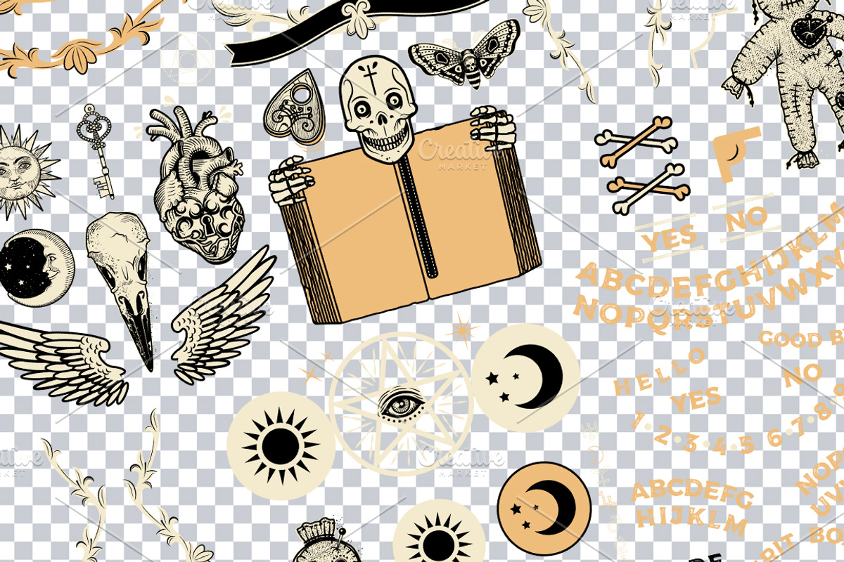 Ouija Boards Collection#5, an Illustration by Moloko88 (Photo 8 of 8)