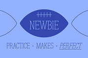 Newbie, a Serif Font by HalfAwakeJake (Thumbnail 4 of 7)