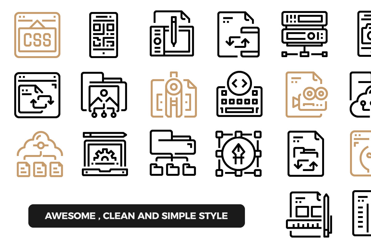 240 Development & Creation Icons, an Outline Icon by Just Icon (Photo 2 of 6)