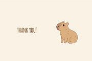 Cute Capybara Animal Funny Character, a Graphic by Imaginary Party (Thumbnail 7 of 7)