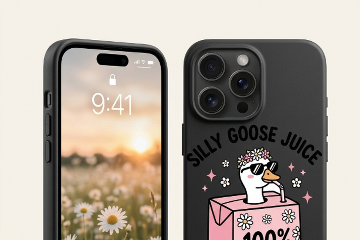 Silly Goose Juice Box PNG Asset, a Shirt Mockup by Vector Stall (Photo 11 of 15)