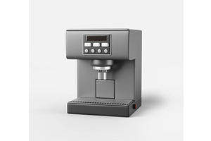 3d coffee machine isolated on white, a Technology Illustration by Marozhkastudio