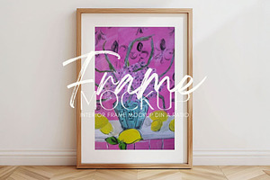 Leaning Frame Mockup | Poster Mockup