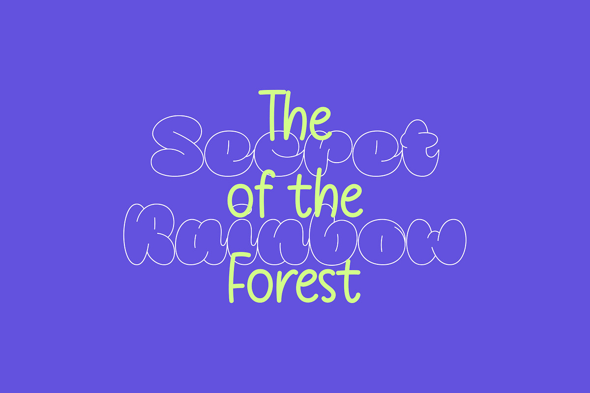 Mango Chunks | Bubble Font, a Handwritten Font by Lemonthe (Photo 7 of 8)