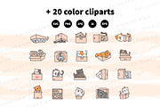 Cute Kawaii Cat Playing With Box, an Animal Illustration by Palau (Thumbnail 10 of 12)