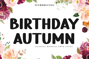 Birthday Autumn