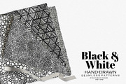 Black & White Hand-drawn Patterns, a Pattern Graphic by Sketchbook Designs (Thumbnail 9 of 10)