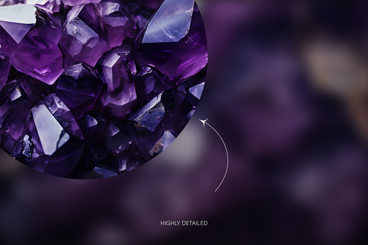 Amethyst gemstone wallpaper pack, a Wallpaper Graphic by existacial (Photo 3 of 4)