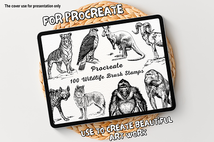 100 Wildlife Procreate Stamps