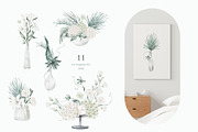 White flowers and tropical leaves, an Illustration by astelenadesign (Thumbnail 10 of 14)