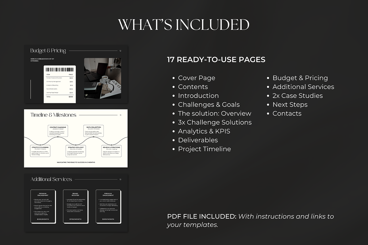 Social Media Proposal Template Canva