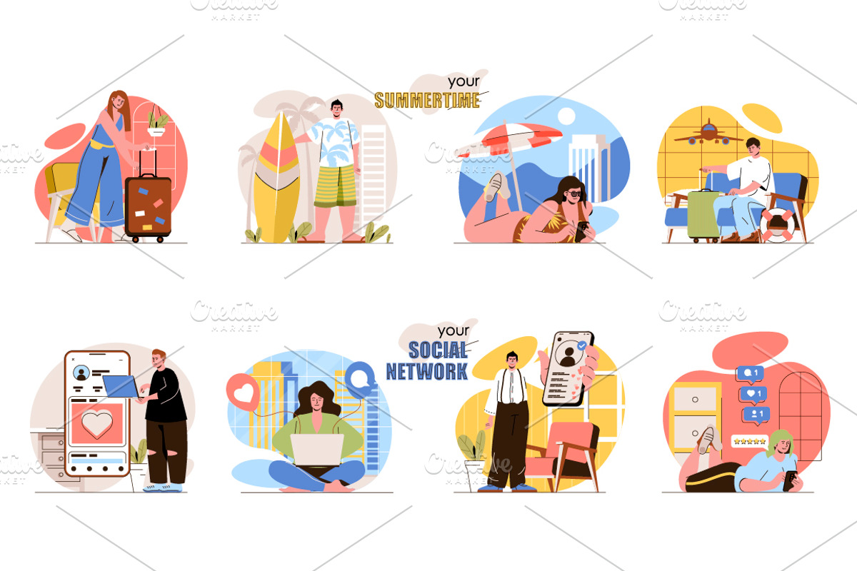 Flat Web Concept Illustrations, a Finance Illustration by alexdndz (Photo 11 of 14)