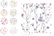 Pink Meadow Flowers Pattern Set, a Pattern Graphic by Patishop Art (Thumbnail 6 of 7)
