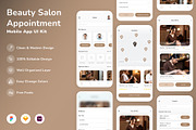 Beauty Salon Appointment App UI Kit, an UI Kit Template by Betush (Thumbnail 1 of 2)