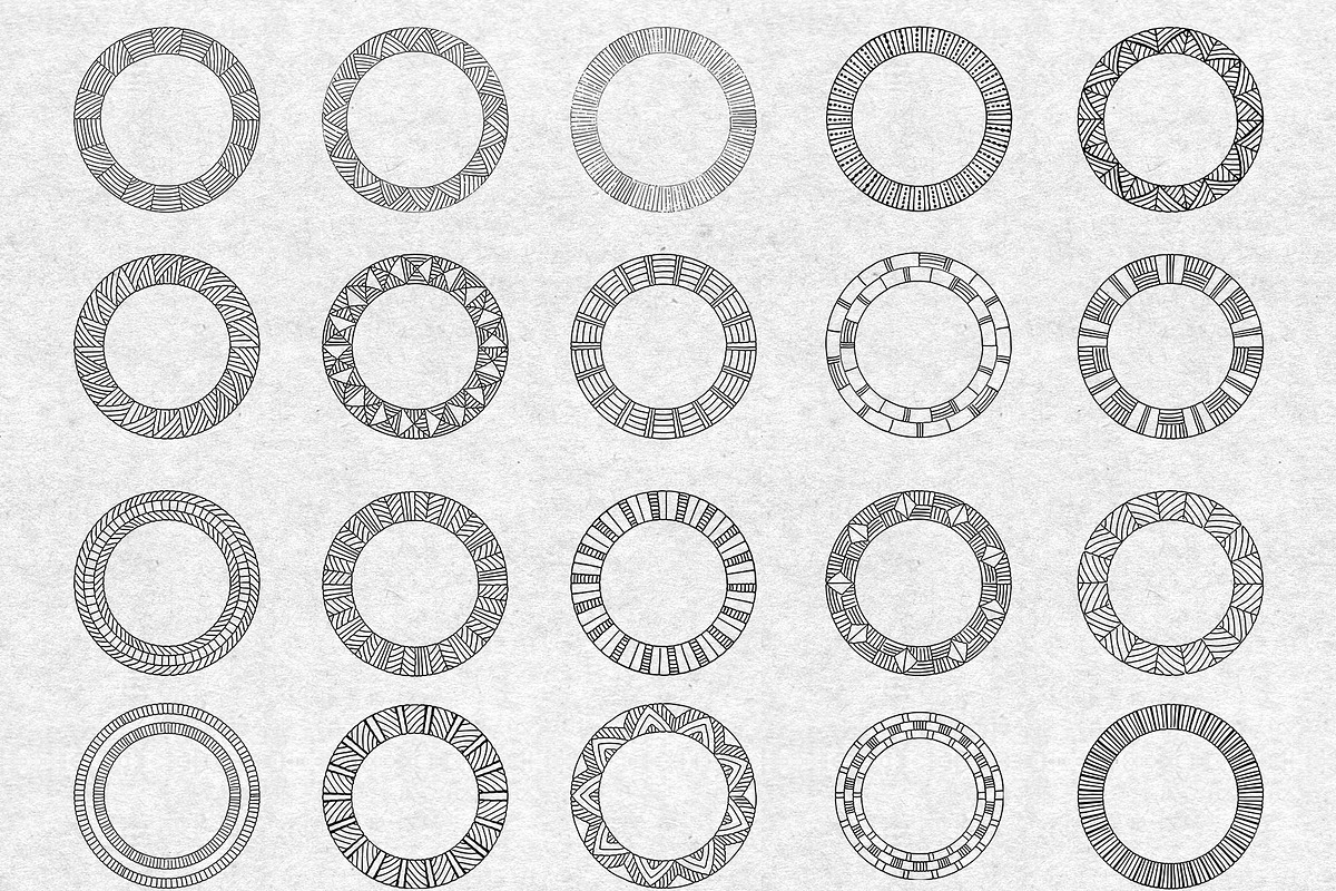 Hand Drawn Geometric Patterns, a Pattern Graphic by Solana (Photo 13 of 13)