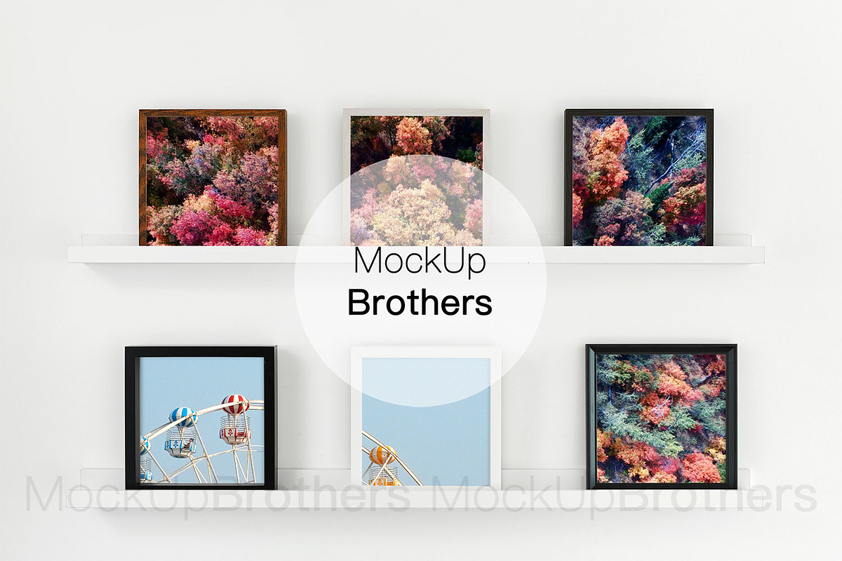 Square frame mockup mock up 07, a Print Template by MockUpBrothers (Photo 1 of 6)