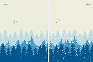 Snowfall Adobe Illustrator Brushes