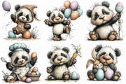 Whimsical Easter Panda Clipart, an Illustration by Libby Wishes (Thumbnail 3 of 7)