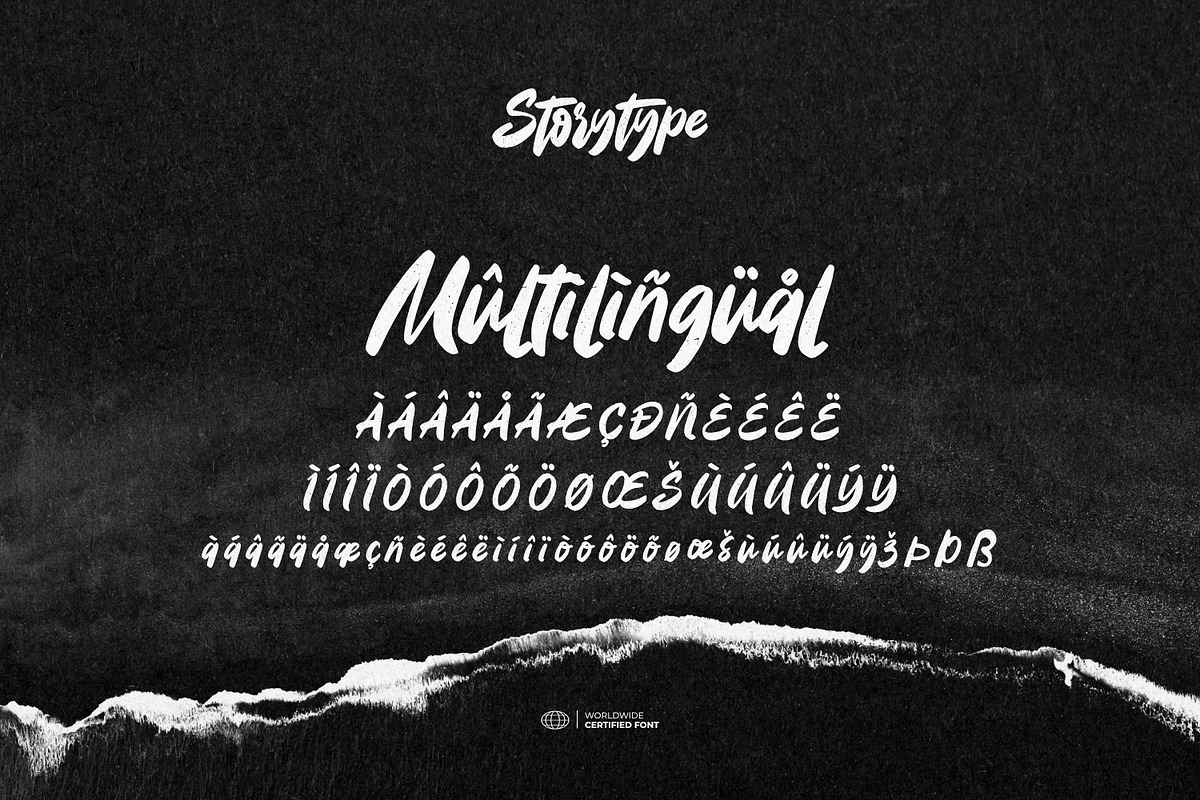 Storytype - Dirty Brush Font, a Script Font by ikiiko (Photo 7 of 7)