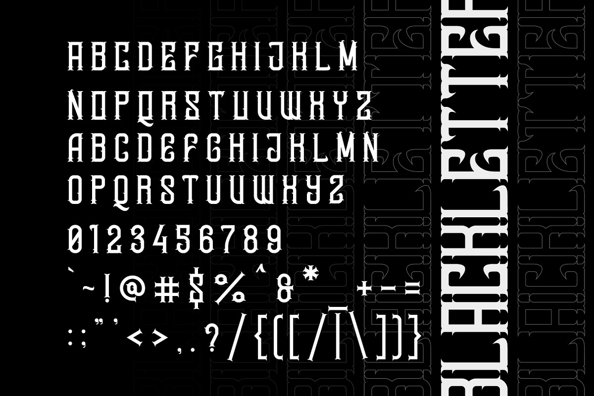 Dwaycome Gothic Blackletter Display, a Blackletter Font by Lettertype Studio (Photo 7 of 10)