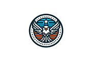 Patriotic Eagle Badge Graphic, a Branding & Logo Template by Vectorium Studio (Thumbnail 1 of 2)