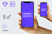 iPhone in Hand mockup Multi Device 3, an iPhone Mockup by LazyCrazy (Thumbnail 1 of 3)