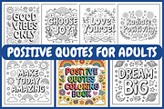 Positive Quotes Coloring Pages, a Decorative Illustration by Coco Bloom (Thumbnail 1 of 4)