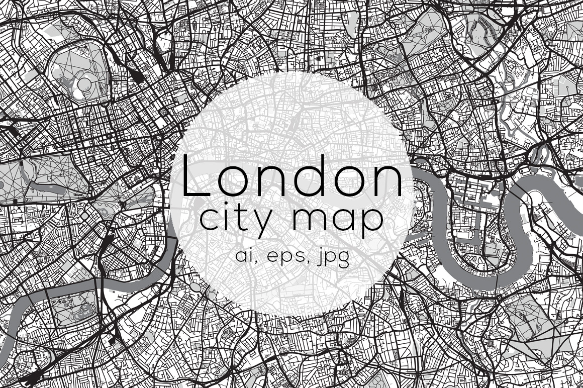 London city map | Transportation Illustrations ~ Creative Market