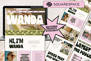 Retro One Page Squarespace Template, a Templates & Theme by Kill Vanilla Studio (Thumbnail 1 of 10)