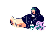 People study at desk set, an Education Illustration by PaperTrident (Thumbnail 13 of 19)