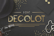 Decolot Font, a Sans Serif Font by Olga Ryzychenko (Thumbnail 1 of 5)