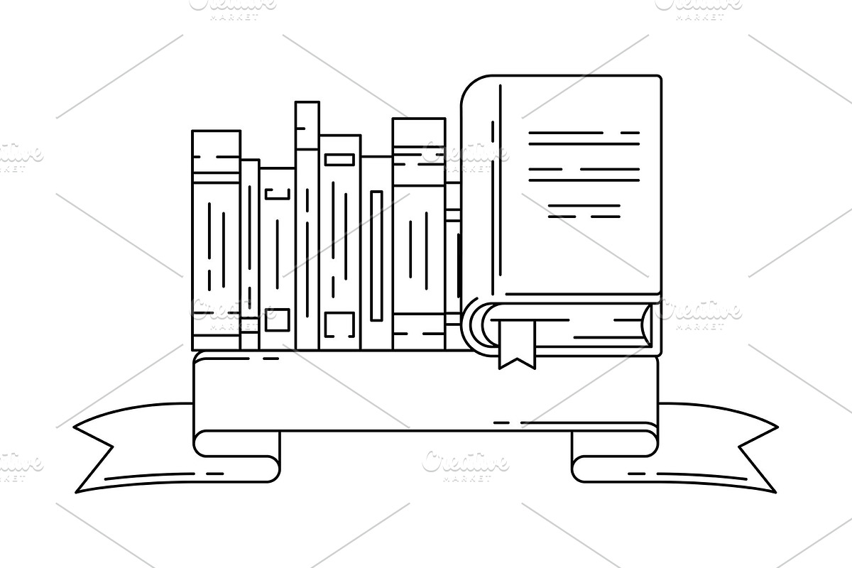 Illustration with book., a Decorative Illustration by incomible