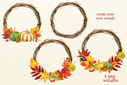Autumn watercolor set, an Illustration by Nastilustra (Thumbnail 5 of 7)