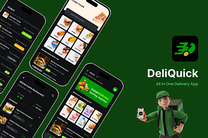 All in One Delivery App | DeliQuick, an UI Kit Template by Opus LabWorks