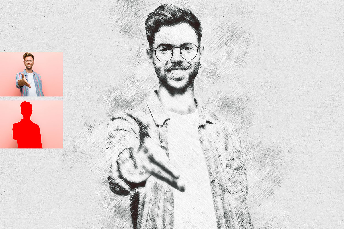 Realistic Pencil Sketch Photoshop, an Action Add-On by MRI STUDIO (Photo 8 of 17)