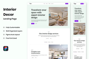 Interior - Landing Page Template, a Templates & Theme by RPWDS