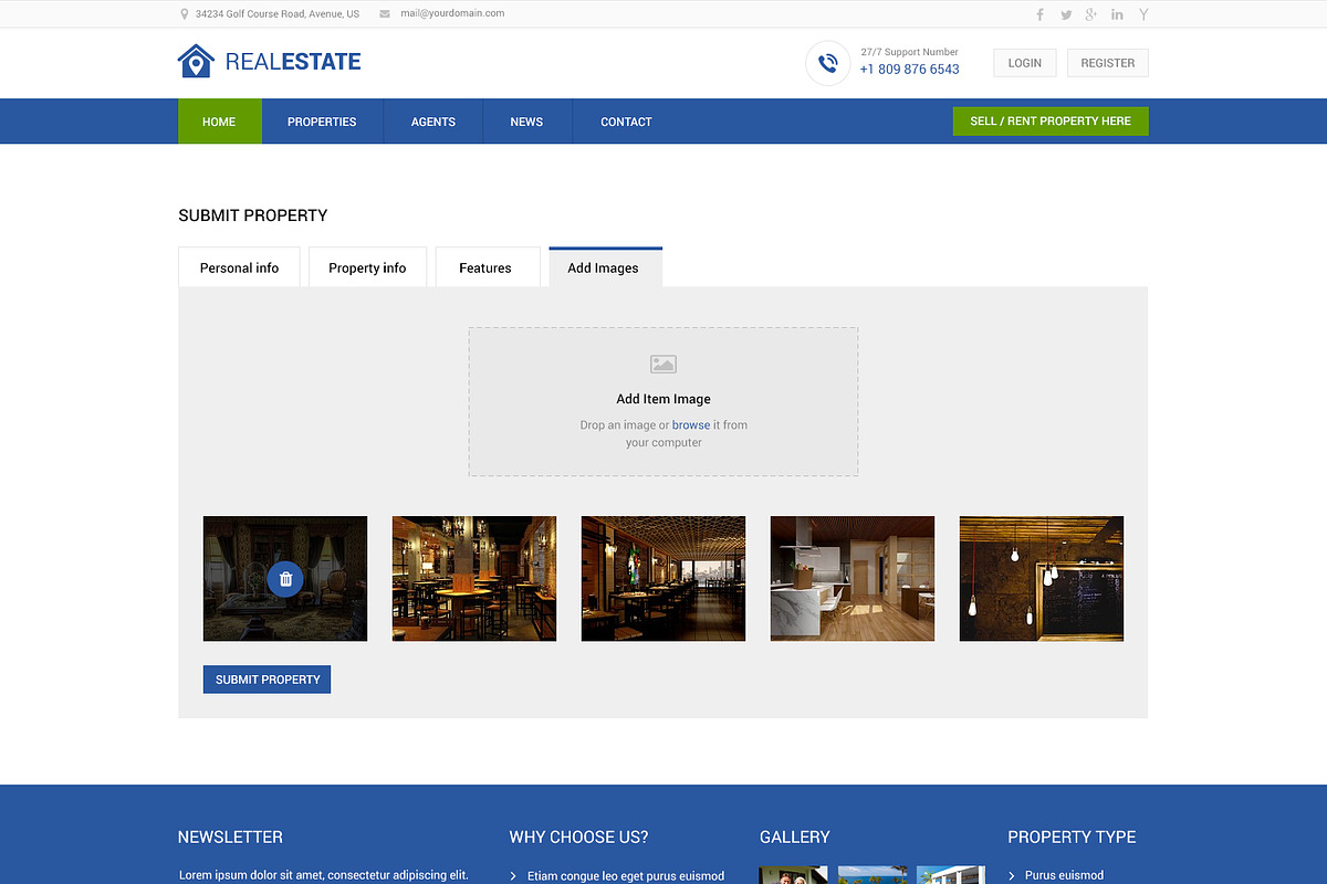 Real Estate PSD Website Template, a Landing Page Template by WebbyTemplates (Photo 19 of 20)