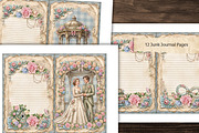 Shabby Chic Floral Junk Journal Kit, a Decorative Illustration by Print Haven Mochi Vintage (Thumbnail 3 of 8)