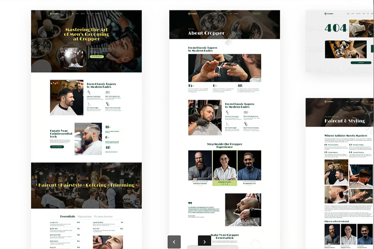 Barbershop & Tatto Tamplate Design, a WordPress Template by Dimas Rizki Pratama (Photo 2 of 3)